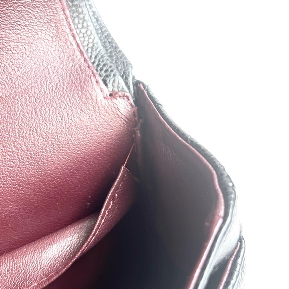 Chanel Small Classic Black Grained Calfskin & Gold-Tone Metal Handbag - Picture 13 of 16